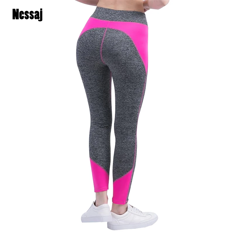 Nessaj, женские штаны для фитнеса с высокой талией, леггинсы, Леггинсы для занятий спортом, одежда для бодибилдинга, Корректирующее тело, женские леггинсы