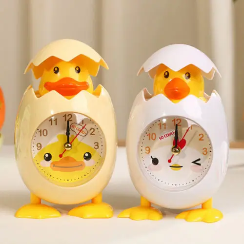 Modern Cute Gift Egg shell chicken Alarm Clock Desktop Snooze Life