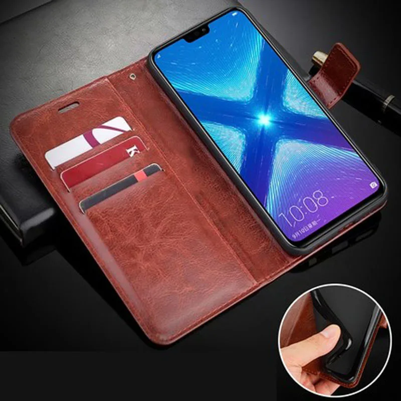Retro Flip Bao Da Ví Da Dành Cho Huawei Honor 8S 7C 8A 8X 8C 7A 8 9 10 P20 P30 lite Pro Y5 2018 Y6 Y7 Prime 2019 KSE-LX9 Bao huawei phone cover