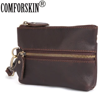 

COMFORSKIN Brand Genuine Leather Vintage Key wallets New Arrivals Unisex Multi-function Key Housekeepers Hot Sales Key Holders