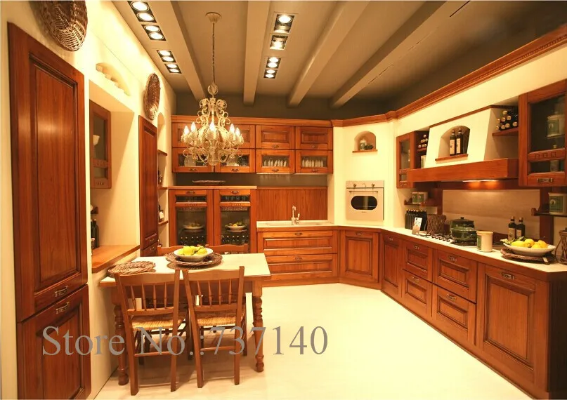Por Teak Kitchen Lots From China Teak Wood Kitchen Cabinet Foshan Furniture Factory High Quality Solid Cabinets Ing Agent