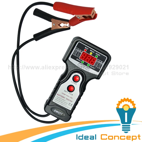 Automotive Battery Tester Load Charging Voltage Car Vehicle Starter