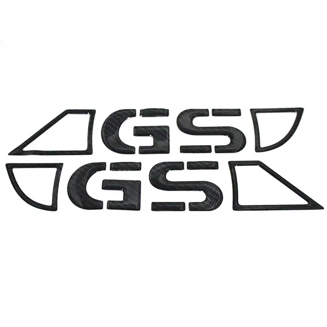 

MTKRACING Black Carbon Motorcycle Emblem Badge Decal 3D Tank Wheel Logo "GS" Sticker For ALL BMW MOTO BMW GS
