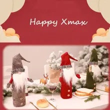 Сказочная Рождественская бутылка для вина, Рождественский чехол для друзей, подарочные сумки, сумка, праздничный декоративный Декор Санты, Новинка