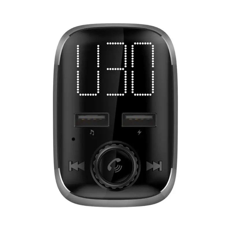 Большой Экран Беспроводной Bluetooth громкой связи Bluetooth гарнитура для АВТО музыкальный плеер FM передатчик модулятор MP3 плеер APP автомобильный локатор Dual USB Зарядное устройство