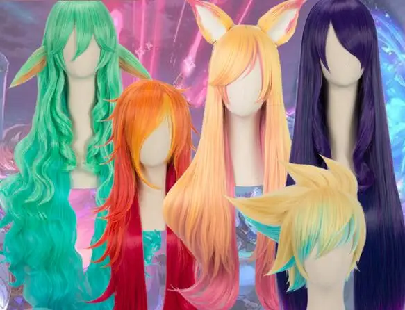 

Game LOL Cosplay WIGS Soraka Ahri Ezreal Star Guardian COSPLAY HAIR EAR