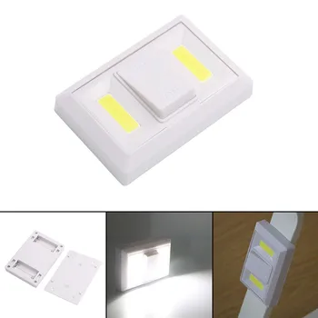 

2019 Hot 4pcs COB LED Flashlight Work Light Magnetic Battery Inspection UnderCabinet Closet Light Switch Work Light tool home