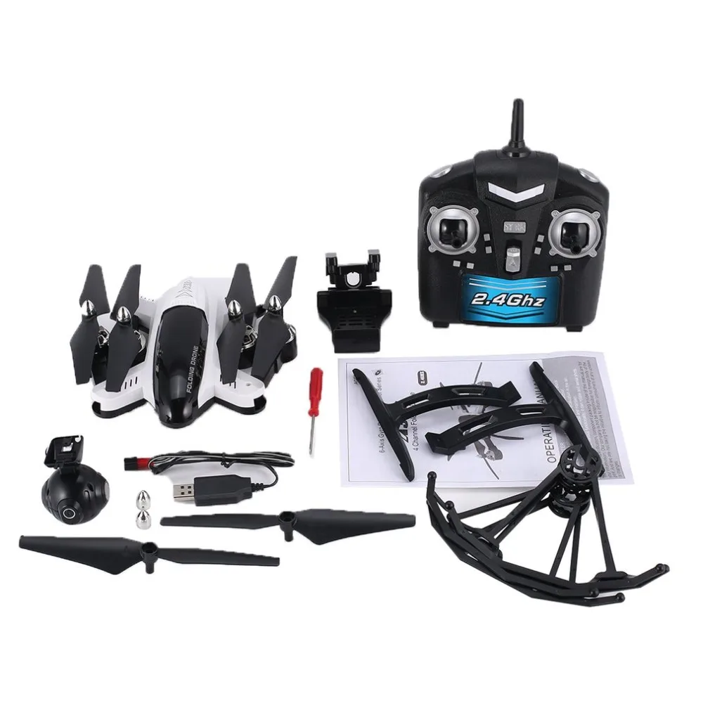 FPV RC Дрон Квадрокоптер с удержанием высоты 720P HD Wifi камера складной Безголовый