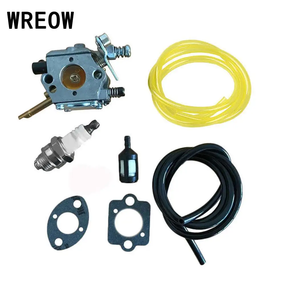 Carburetor Carb Rebuild Tool Kit Set With Fuel line filter Spark plug