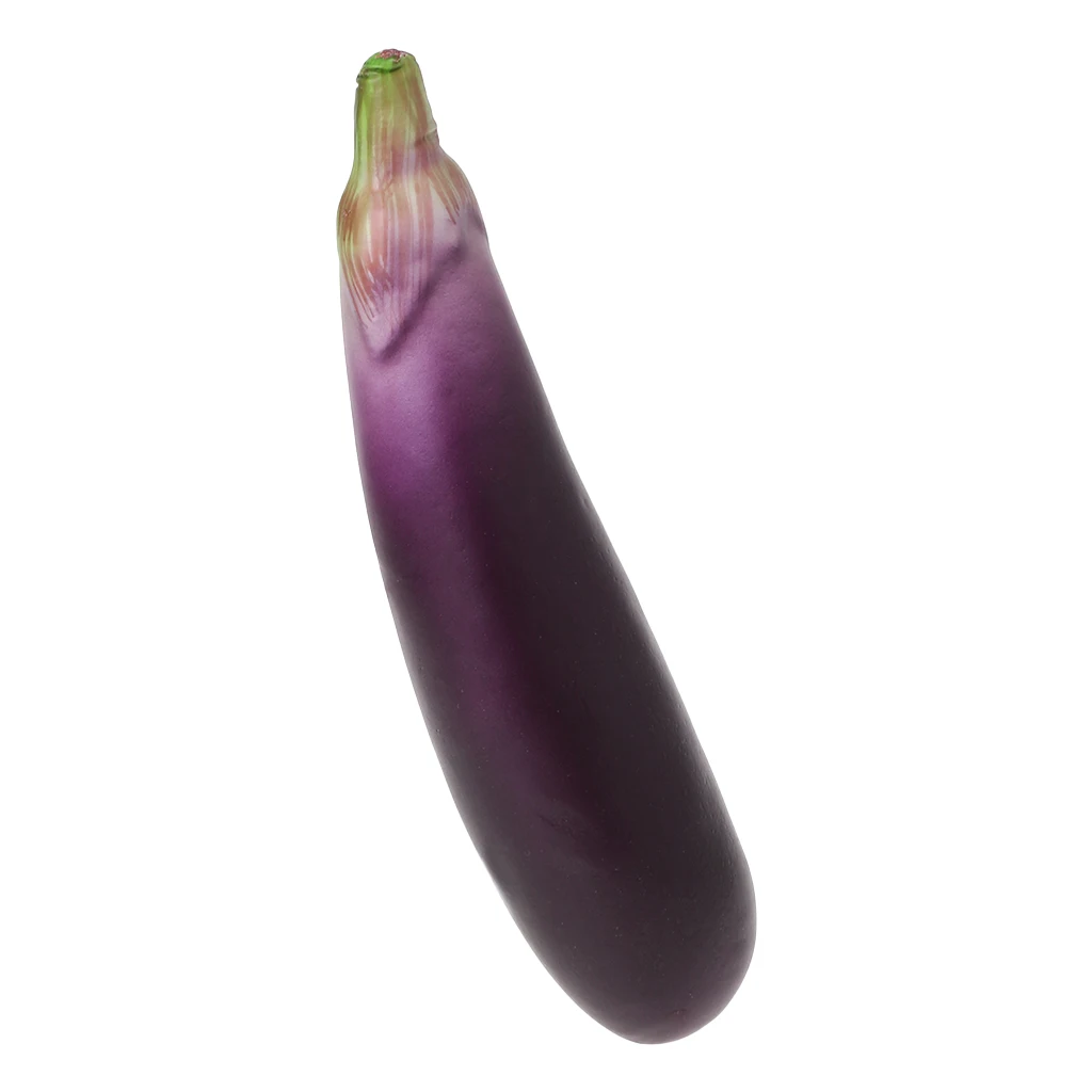 

Lifelike Artificial Eggplants Simulation Fake Vegetable Photo Props Home Kitchen Decoration Kids Teaching Toy Nov-6A