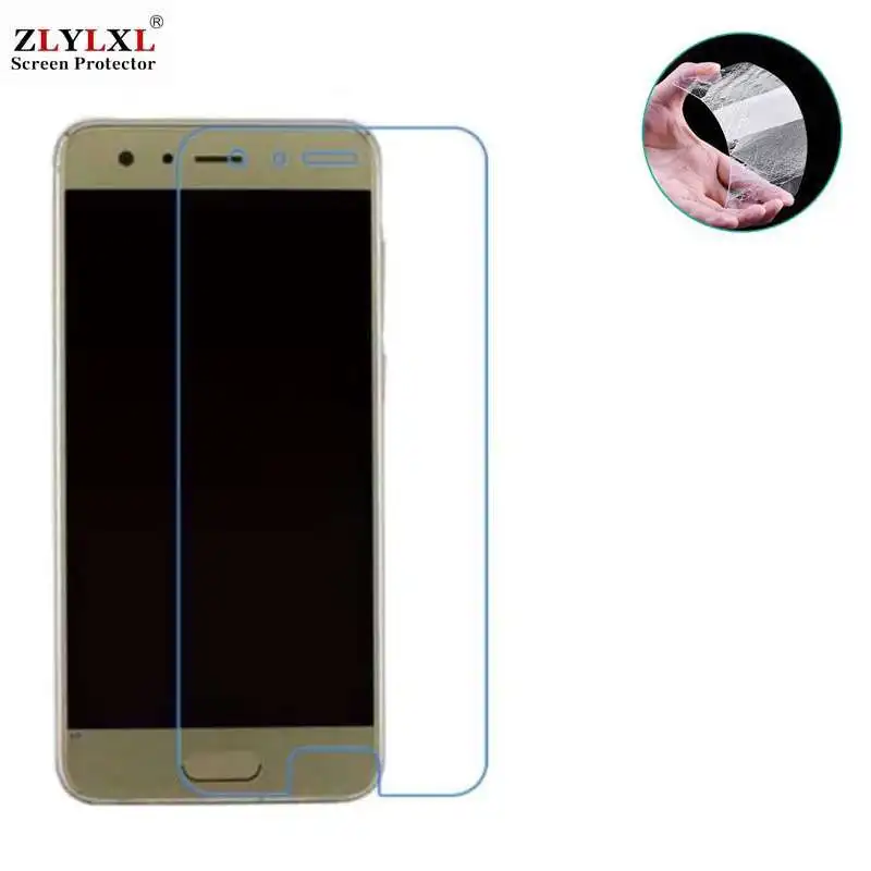

Glass + case Transparent Dirt-resistant soft back case for Huawei Honor 9 Premium tempered glass screen protector