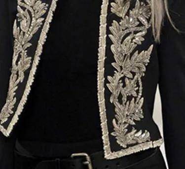 Mr.nut 2019 European and American fashion stand collar printing short small suit jacket female