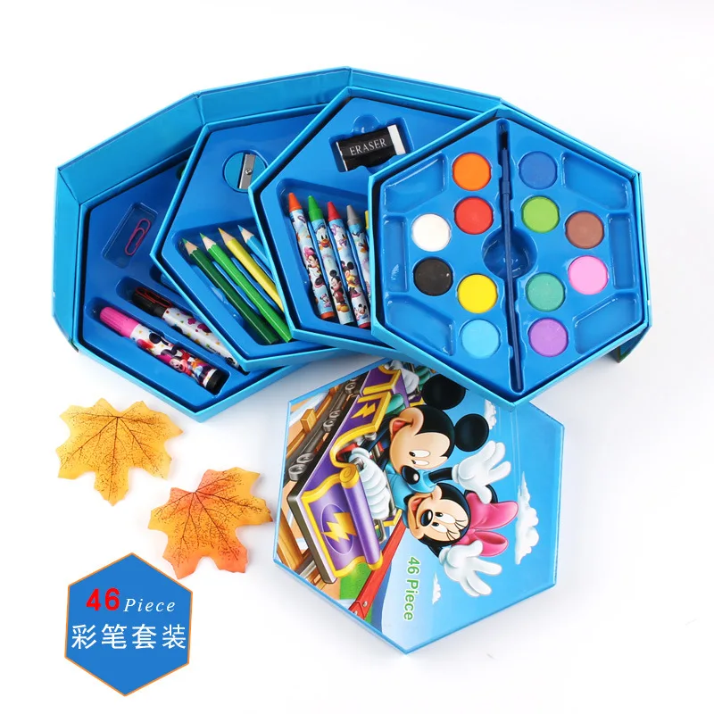 Карандаш акварельный детский 46 шт. в подарочной коробке|watercolor box set|watercolor pen setcolor set
