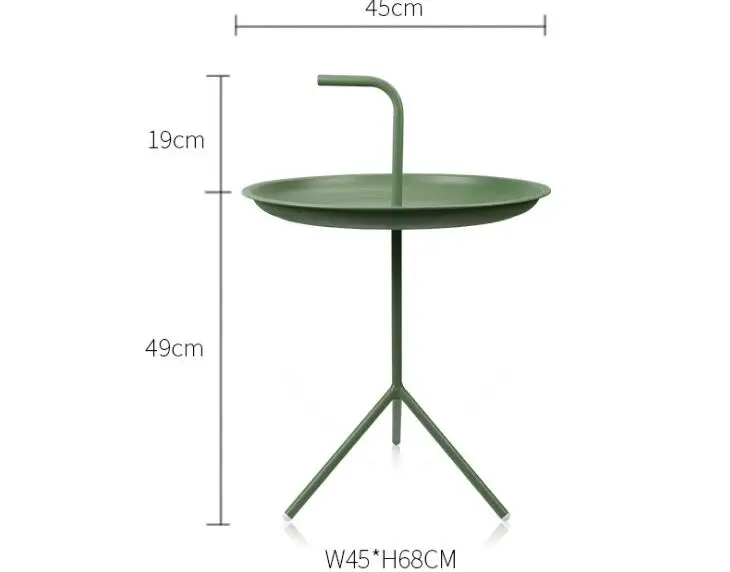 45*68 см портативный обрабатываемый чайный столик с лаком, железный художественный столик, журнальный столик