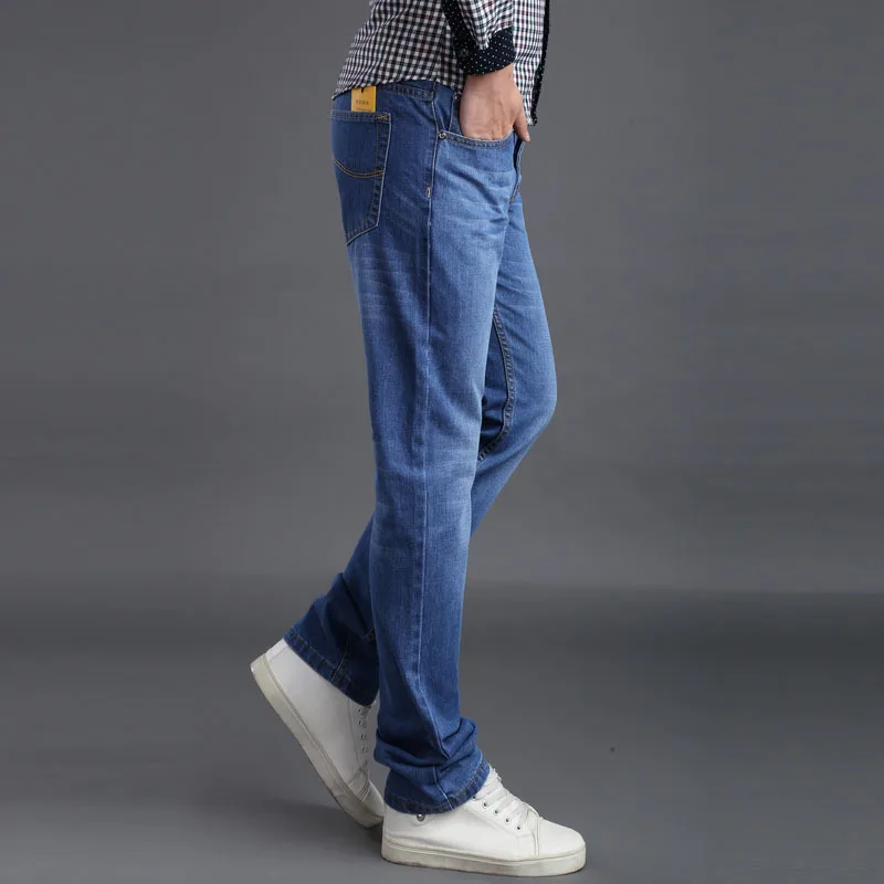 Мужские джинсовые брюки Boot-Cut Flares-брюки черные повседневные мужские высококачественные джинсовые деловые