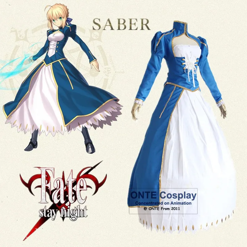 Fate / Stay Night Saber Cosplay Costumes UBW Fate Zero Artoria ...