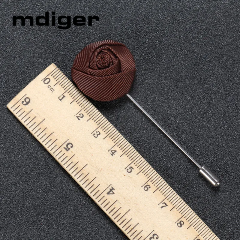 Mdiger мода цветы бутоньерка на лацкан булавка бутоньерка корсаж брошь Модный мужской значок на воротник ручной работы Роза 100 шт/партия