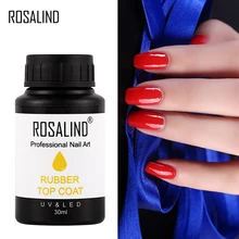 ROSALIND 30 мл верхнее Базовое покрытие лак для ногтей DIY Маникюрный гель лак без вкуса грунтовка для ногтей УФ акриловый гель лак Замачивание