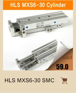 HLS mxs6-50 SMC Тип MXS Серии Цилиндр mxs6 50A 50as 50at 50b воздуха Презентация Таблица двойного действия 6 мм Диаметр цилиндров 50 мм ход