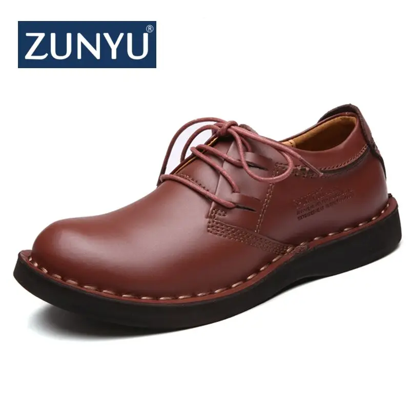 Zunyu 2019 New Classic Vintage Genuine Leather Tooling Casual Shoes Men High Quality Footwear Man Comfortable Soft Walking huismerk kopen in de aanbieding Zunyu 2019 New Classic Vintage Genuine Leather Tooling Casual Shoes Men High Quality Footwear Man Comfortable Soft Walking huismerk kopen in de aanbieding