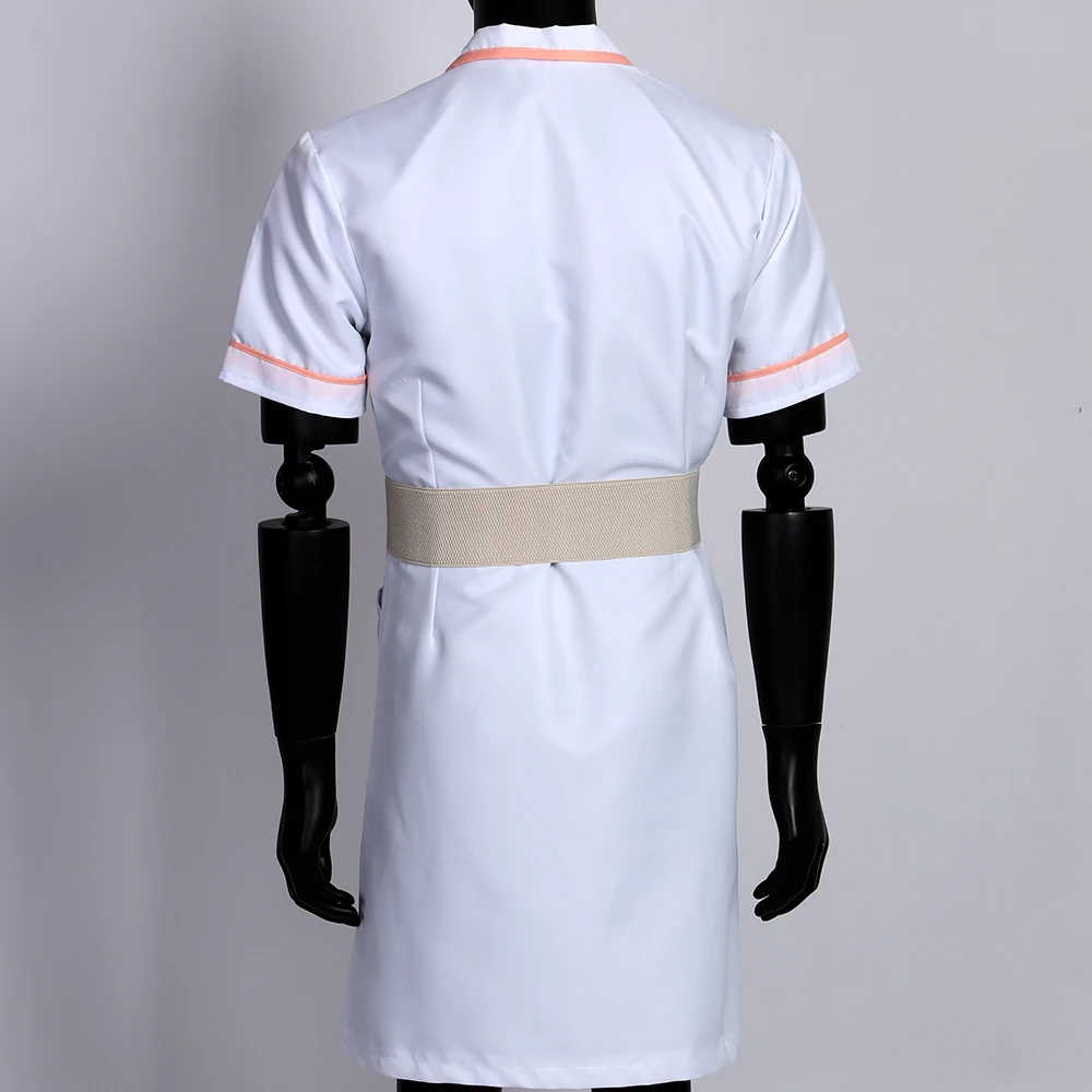 BatmanThe Dark Knight Joker Nurse Costume Cosplay Costumes White Nurse Uniform Halloween Party Props Dress Belt Watch4