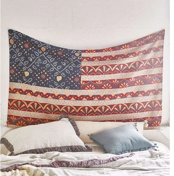 

2018 Bohemia American Flag Wall Hanging Tapestry Multifunctional Cloth Craft Yoga Mat Towel Bedspread Beach Shawl