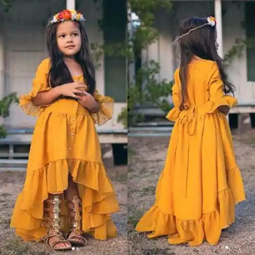 5t yellow dress