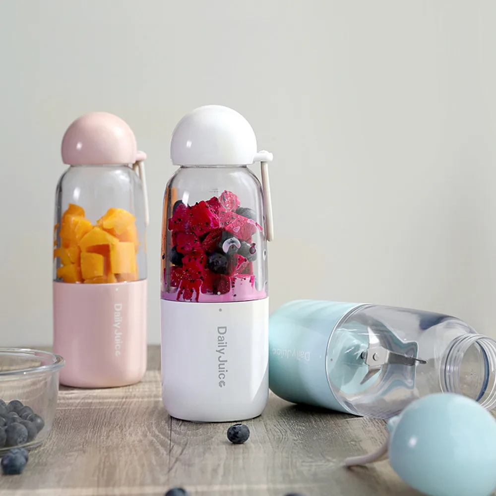 Kitchen bottle 350ml USB Electric Fruit Juicer Handheld Maker Blender
