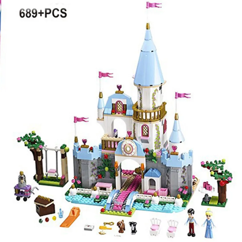

mylb 79279 Princess Cinderella Romantic Castle Building Blocks Model educational toys for Children Gifts Kits Birthday Gifts