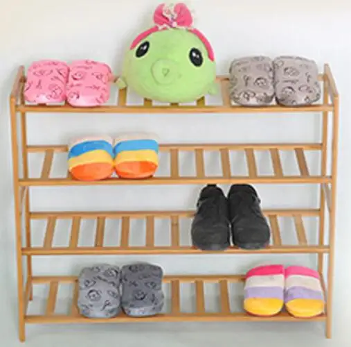

110*100*25cm Six-Layer Bamboo Shoe Rack Folding Shoes rack Shoe Storage Holder