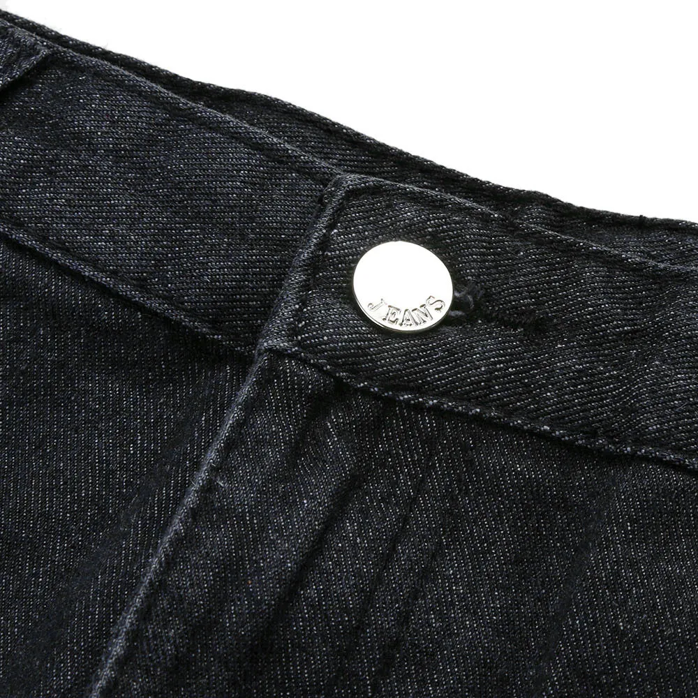 NORMOV Женская Осенняя черная синяя однотонная Повседневная джинсовая юбка-карандаш с высокой талией Летняя джинсовая юбка с карманами на пуговицах