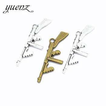 

YuenZ 10pcs Hot Sell Exquisite vintage gun Alloy Charms Pendant for Jewelry Making Accessory 45*14mm M29