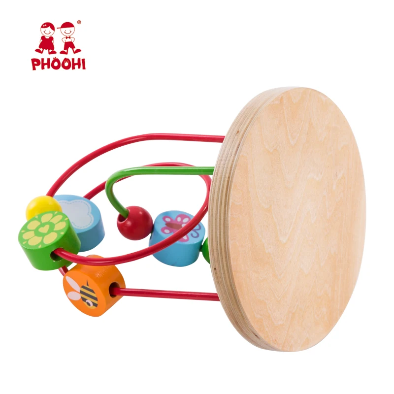 Baby Wooden Bead Maze Children Early Educational Roller Coaster Mirror Toy For Toddler PHOOHI Baby Wooden Bead Maze Children Early Educational Roller Coaster Mirror Toy For Toddler PHOOHI