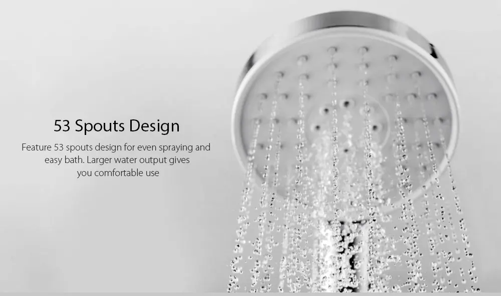 Diiib Dabai Shower Head Hose Set 3 Modes Adjustment 360 Degrees 120mm 53 Water Hole from Xiaomi Youpin