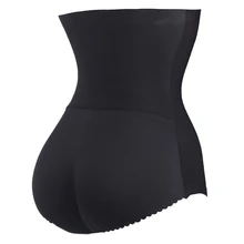 Для женщин высокой талией Мягкий хип бесшовные прикладом усилитель Талия тренер трусы шорты для мальчиков животик Управление для похудения Body Shaper