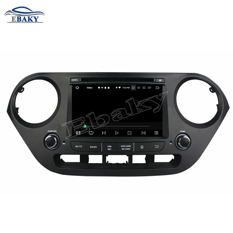 Discount NaviTopia 7inch 4GB RAM 64GB ROM Octa Core Android 9.0 Car DVD Player For HYUNDAI  I10 2014-2015/GPS 16