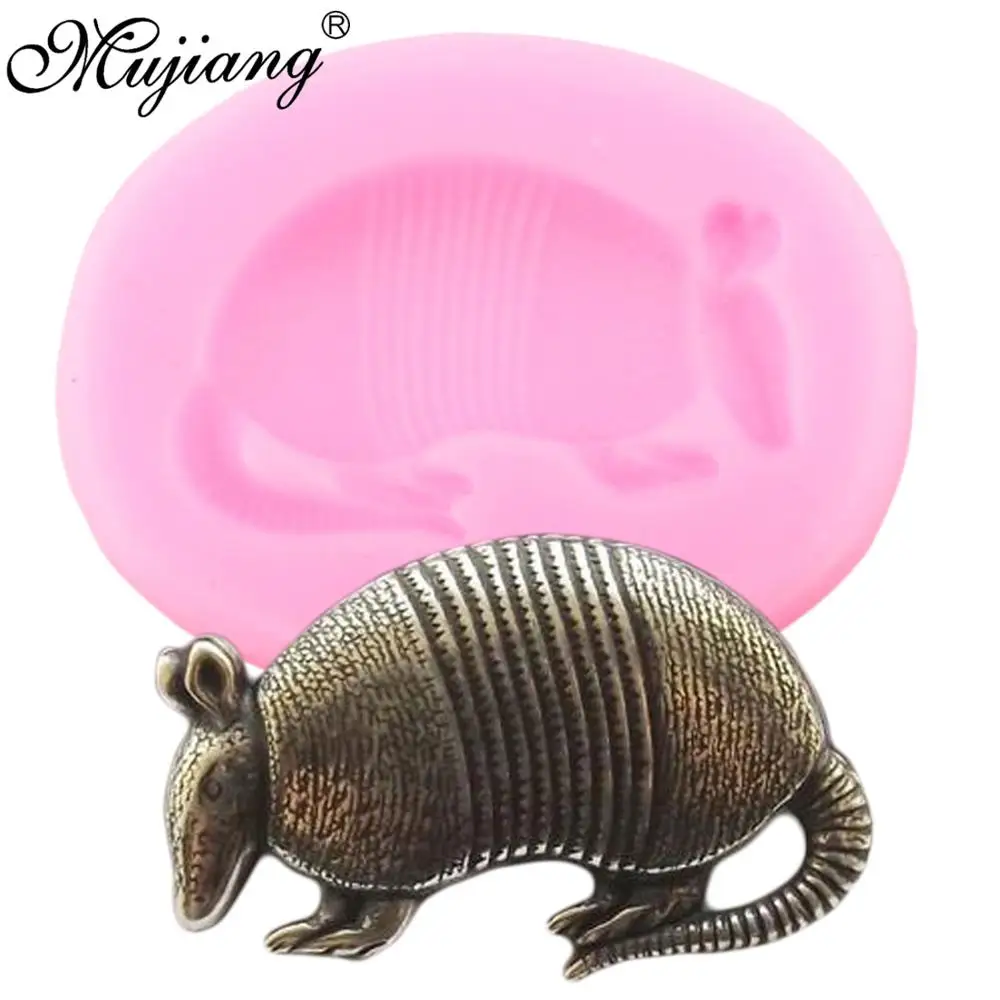 3D Armadillo силиконовая мышь Торт помадка форма животные DIY торт украшения