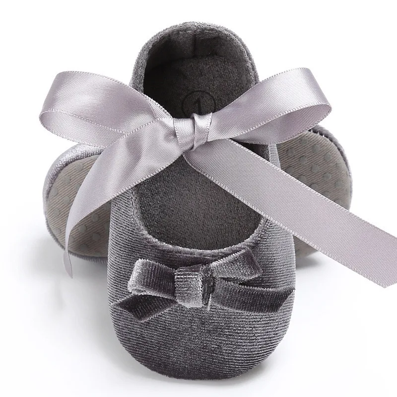 0-18 месяцев новорожденных младенцев обувь для маленьких девочек удобные мягкие детская кроватка, туфли, ползунки хлопковая подошва противоскользящие Туфли детей
