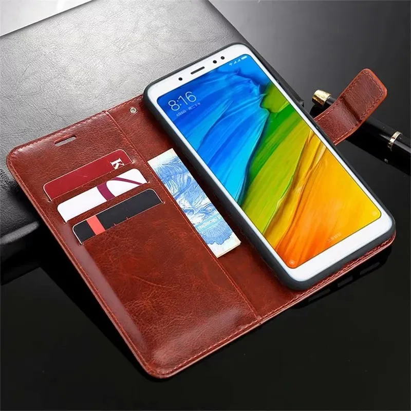 Pdgb кожаный бумажник чехол для Xiaomi mi 8 Lite 4 5 5X A1 6X A2 5S Plus Red mi 4X 4A Note 2 3 6 Pro глобальная версия мягкий чехол-Обложка