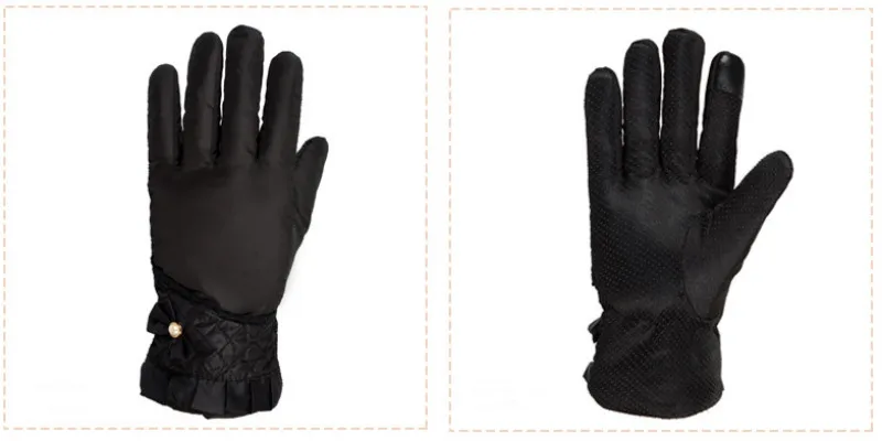 Утолщенные теплые флисовые женские лыжные перчатки с сенсорным экраном женские плюс бархатные зимние перчатки Модные женские зимние