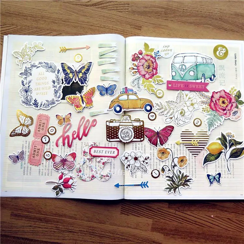 

50pcs Colorful Cardstock Die Cuts for Scrapbooking/Card Making/Journaling Project DIY