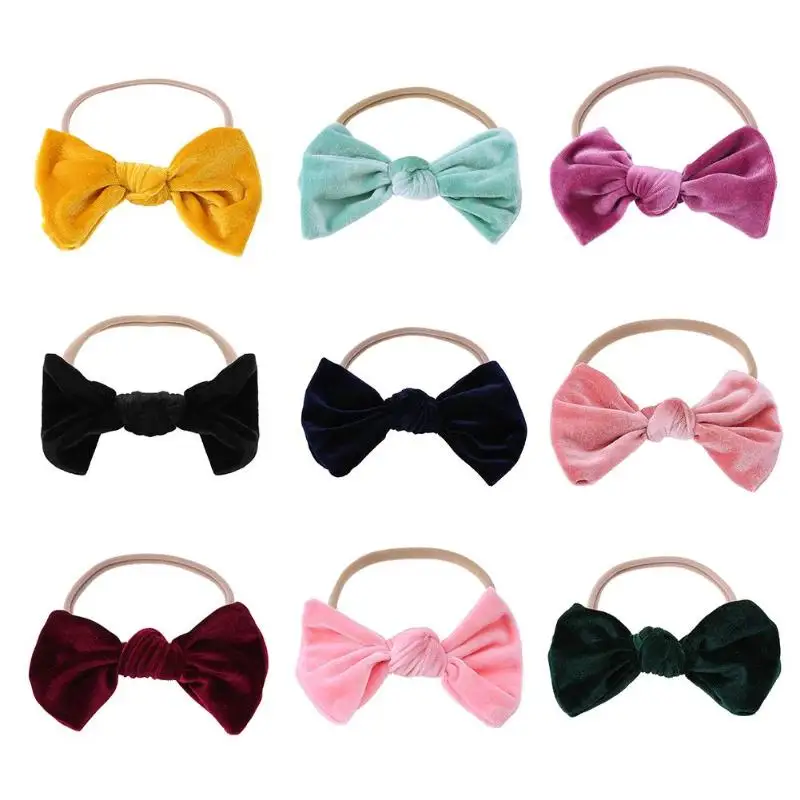 

Big bowknot Headband baby girl headbands Bow Girl Infants Elastic Band Cute Ribbon Headwear Baby Kids Hair Band Accessories