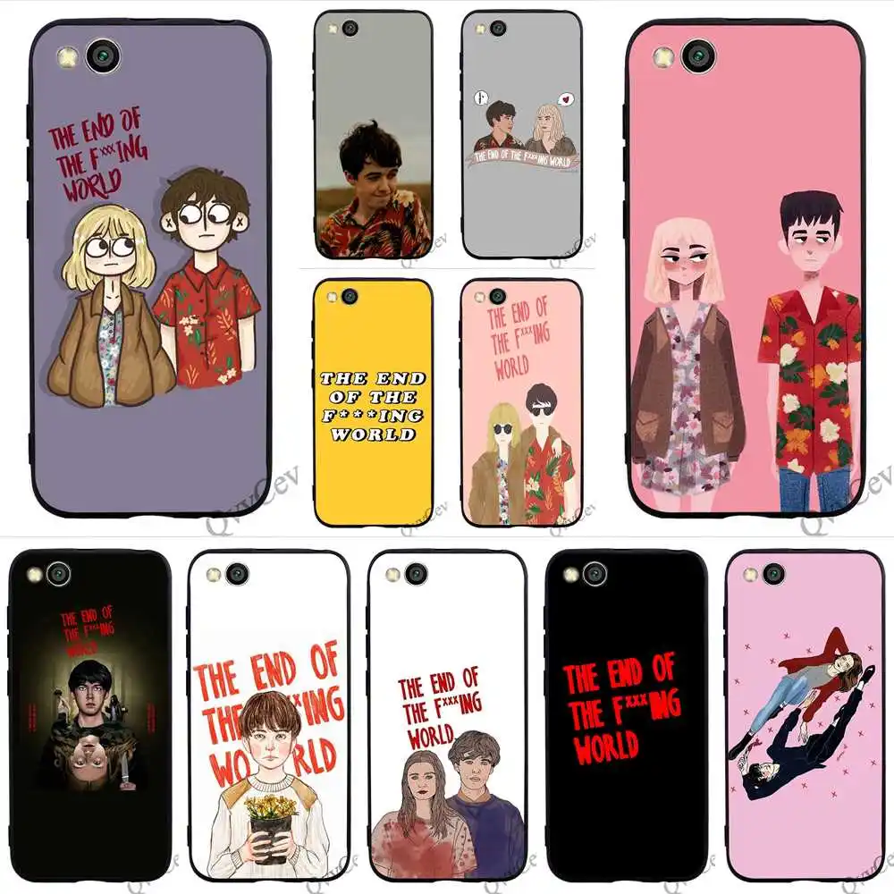 

Protective End of the fing fxxxing world art Phone Cover for Xiaomi Mi 6 Case A1 A2 Lite 8 F1 Backshell
