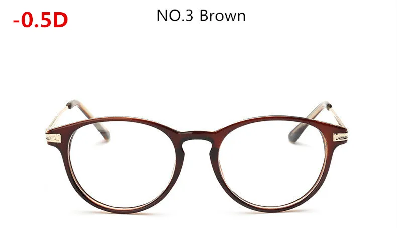 Коричневые классические очки для близорукости близорукие очки готовые очки для близорукости-0,5-1,0,-1,5,-2,0,-2,5,-3,0,-3,5,-4,0,-5,0,-5,5,-6,0 - Цвет оправы: Myopia 50