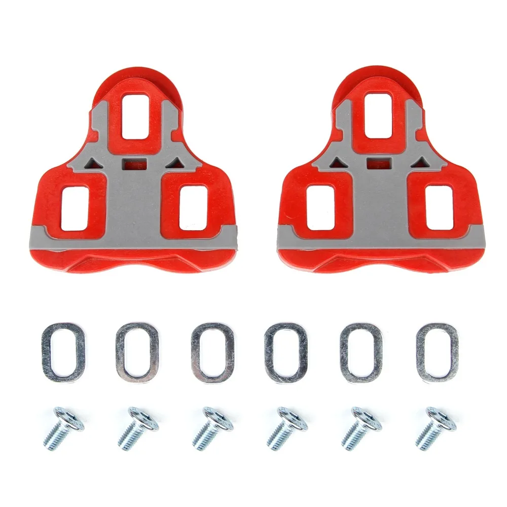 Self Locking Bicycle Pedal Cleat Locking Splint RC7 Black/Red Road Bike