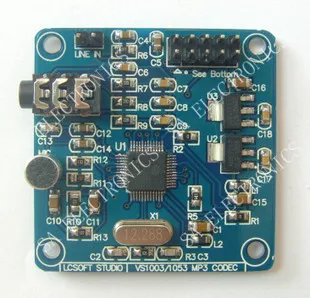

[BELLA]VS1053 MP3 decoder module containing microphone (C2B4)--5PCS/LOT