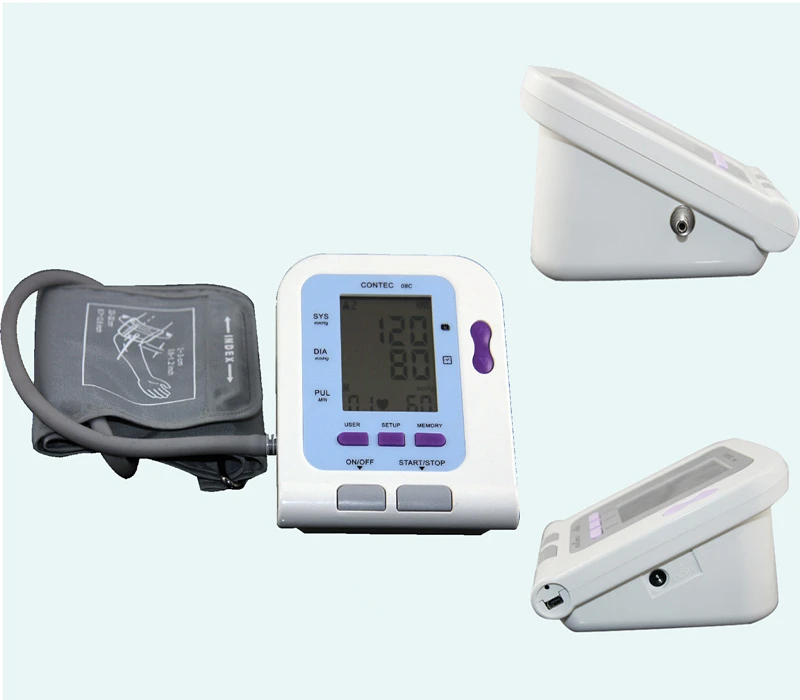 CE FDA цифровой монитор крови USB Программное обеспечение CD в комплекте CONTEC08C BP монитор, Тензиометр