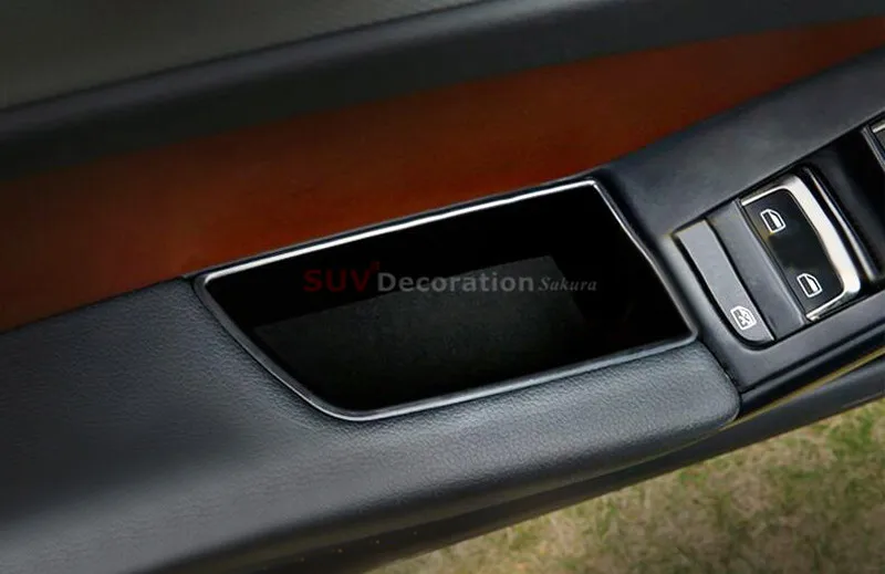 Аксессуары для Audi A4 B8 2008-2015 подлокотник внутренней входной двери ящик хранения