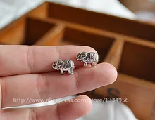 New 20pcs/lot Wholesale Charm Cute Elephant Shaped Metal Beads Spacer Beads Fit European jewelry Making DIY