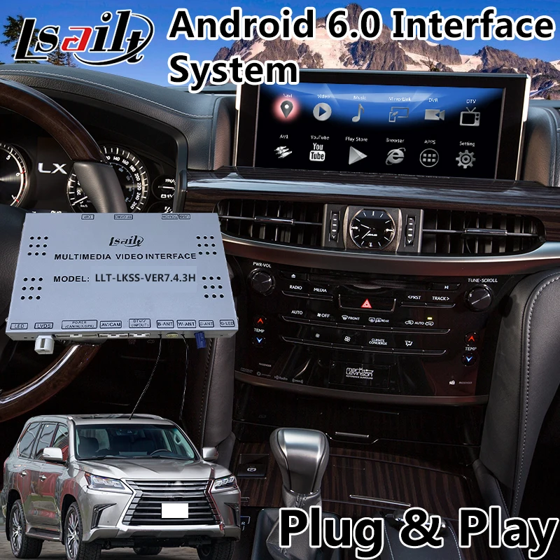 Android 6 0 Auto Video Interface for Lexus LX 570 450d with Mouse Control 2016 2018